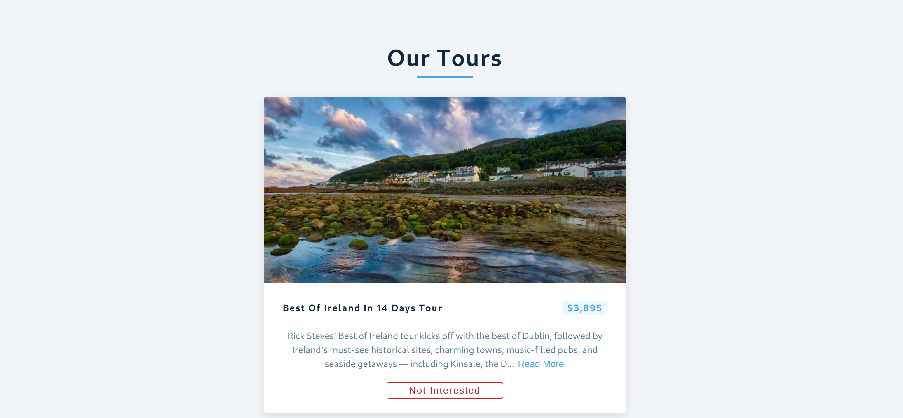 React Tours Project
